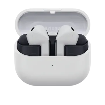 samsung galaxy buds fe3 bila v otevrene krabicce