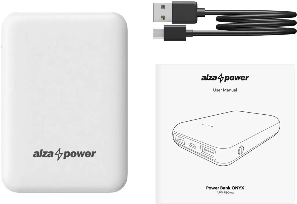 AlzaPower Onyx 5000mAh obsah baleni