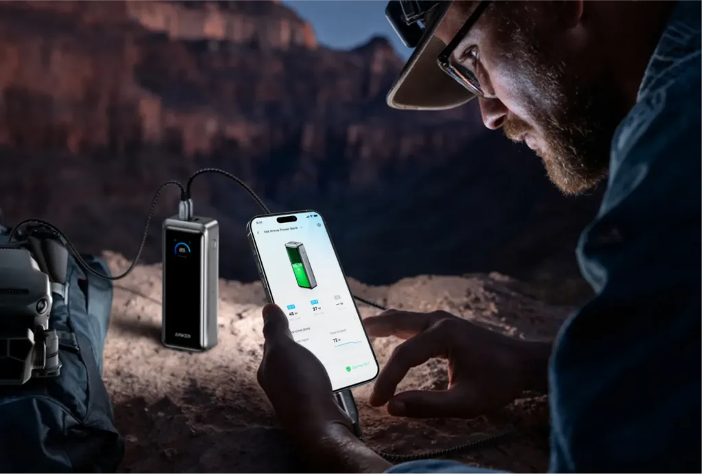 Anker Prime Power Bank 26K 300W telefon