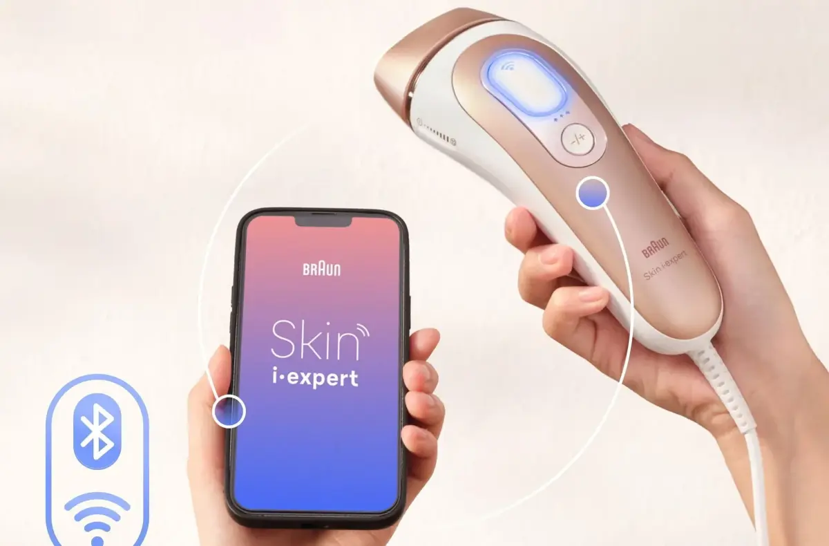 Braun Smart IPL Skin I Expert PL7253 propojeni s mobilem ilustracni