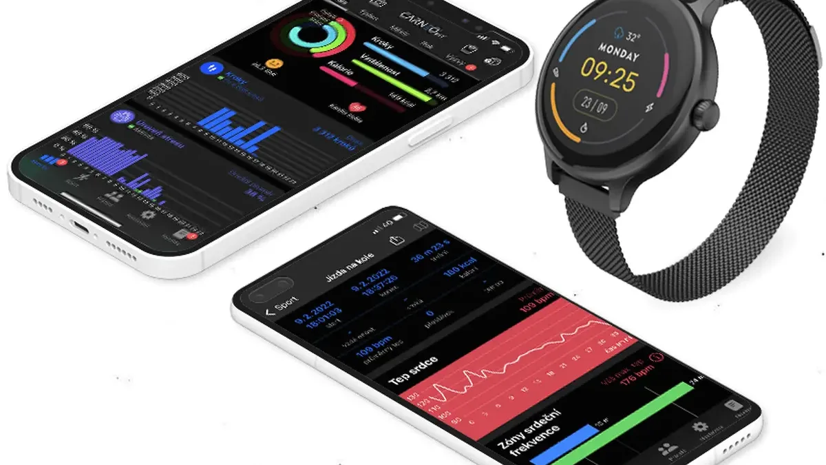 Chytré hodinky CARNEO zlevnily o polovinu! Za 1 250 Kč nabídnou AMOLED, nepřetržité měření tepu a Bluetooth volání