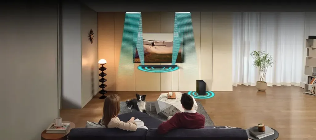 Samsung HW Q700D v domacnosti zvukove paprsky