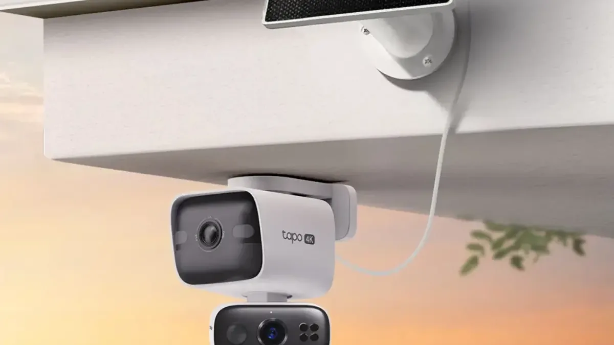 TP-Link ukázal skvěle vybavenou venkovní kameru se solárním panelem. Má dva 4K objektivy
