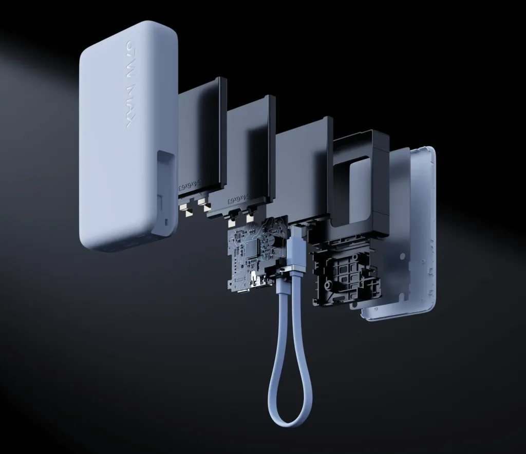 Xiaomi 67W Power Bank 10000 Integrated Cable vnitrek