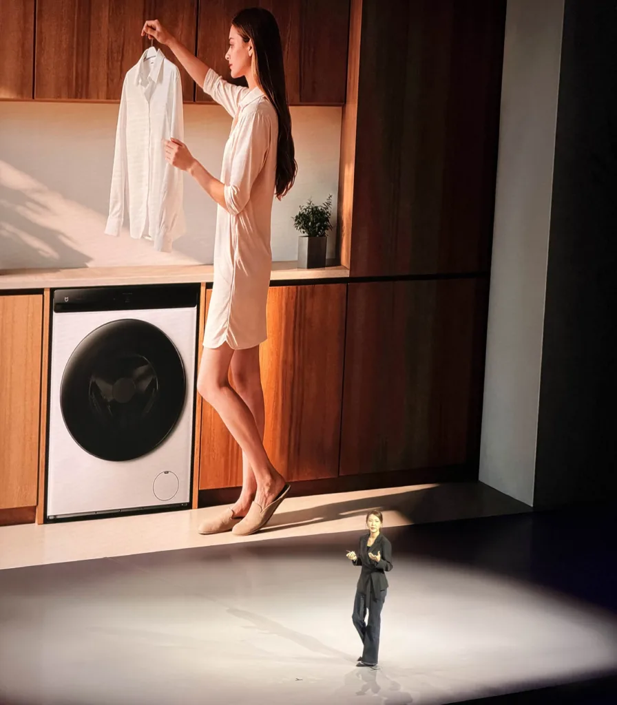 Xiaomi Mijia Front Load Washer Dryer Pro 9kg na konferenci v mnichove