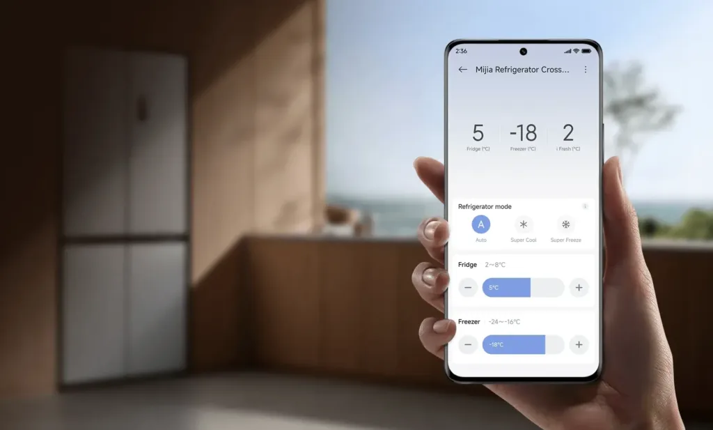 Xiaomi Mijia Refrigerator Cross Door 502L ovladani mobilem