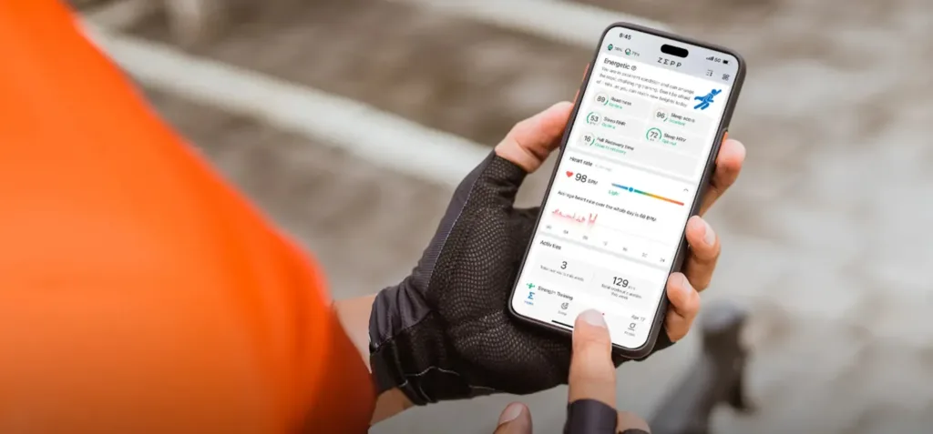 amazfit helio ring mobilni aplikace