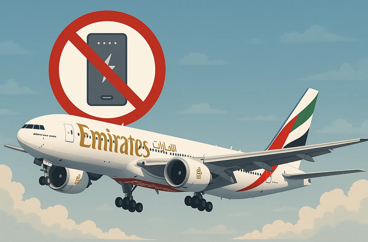 Emirates powerbanka omezení