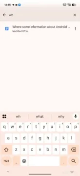 google dokumenty vyhledavani v aplikaci soucasny vzhled
