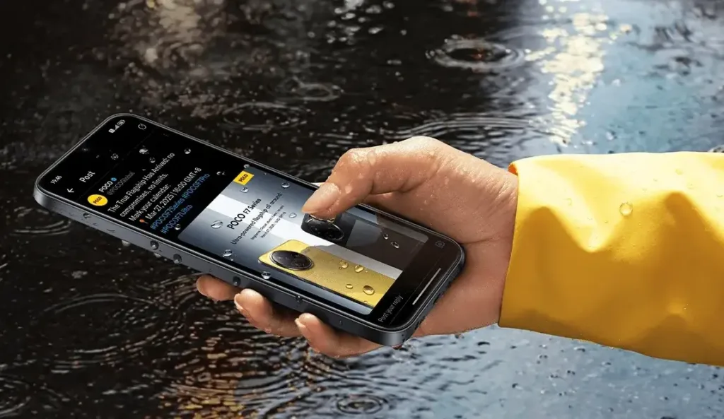 poco C85 wet touch displej