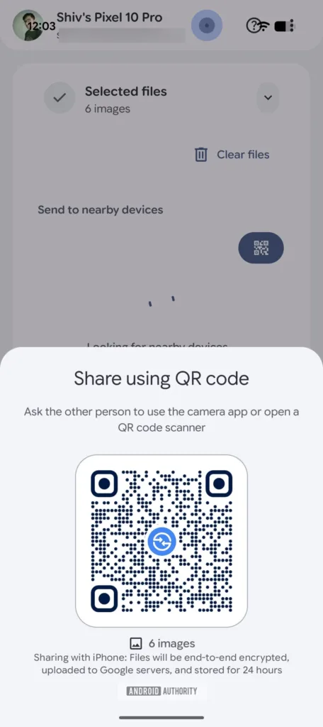 Quick Share pro iPhone