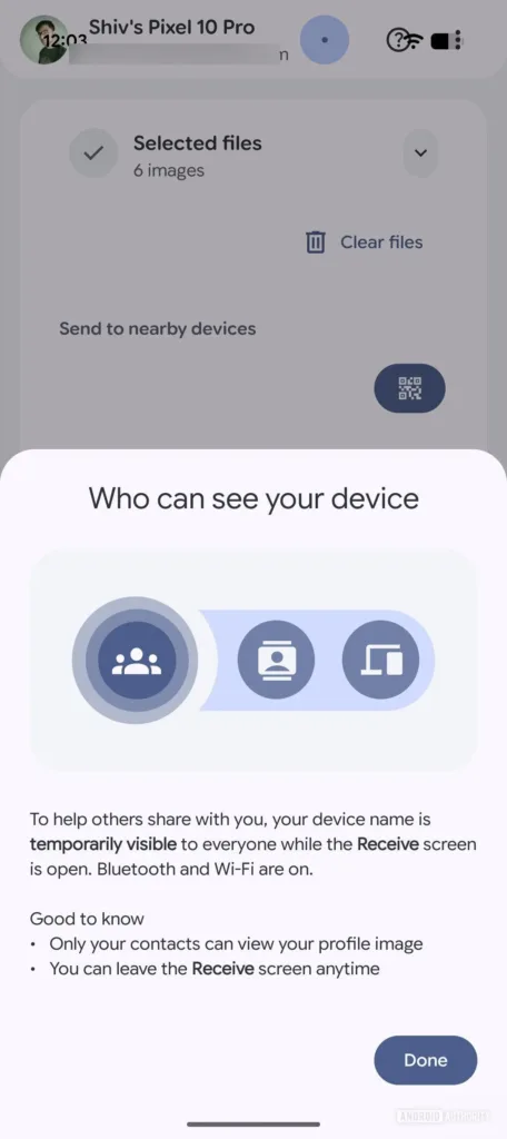 Quick Share pro iPhone