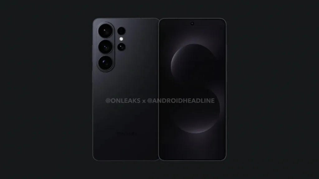 samsung galaxy s26 ultra cerna onleaks render zepredu