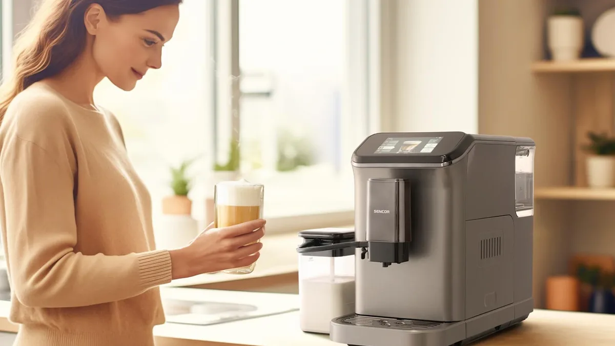 Sencor kávovar v akci! Připraví espresso, cappucino a můžete jej ovládat mobilem