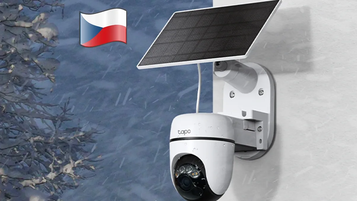 Češi, pozor! Nová bezdrátová venkovní kamera TP-Link se solárem v Česku hodně zlevnila!