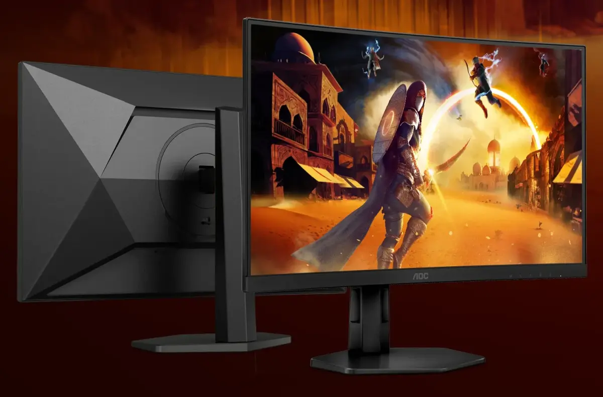 AOC Q27G4XF Gaming predni a zadni strana