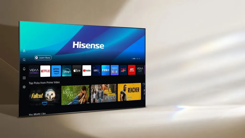 Hisense 55E7Q PRO vidaa system