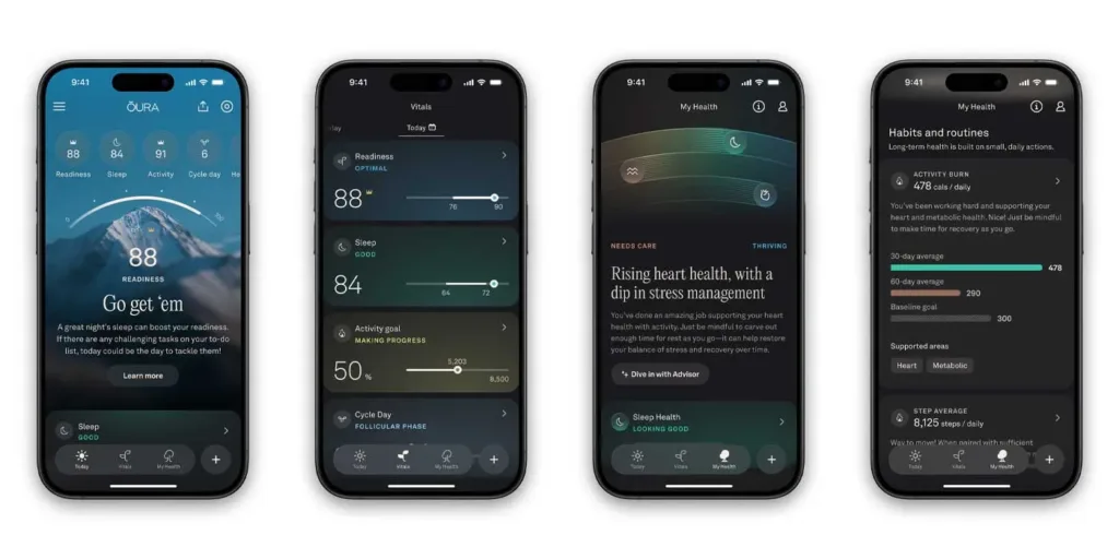 Oura app redesign 2025