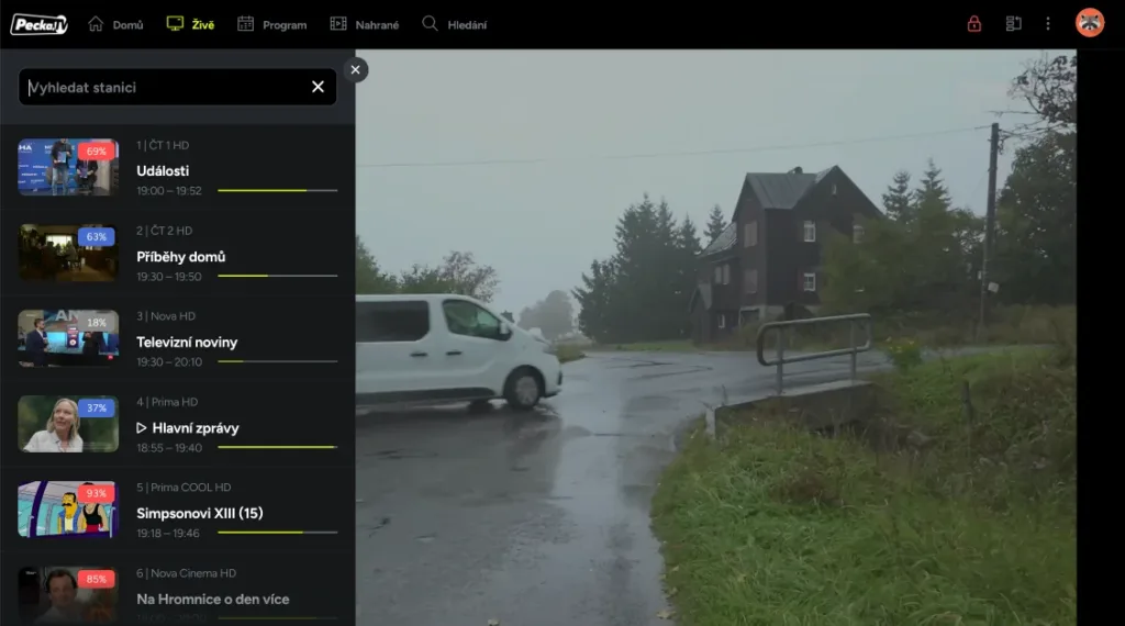 Pecka.TV seznam stanic