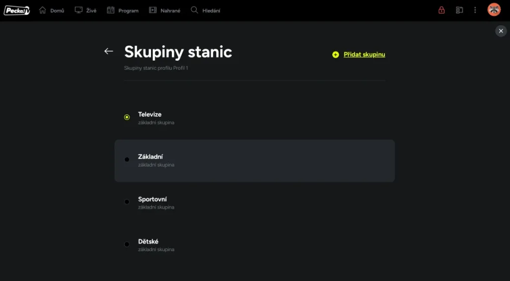 Pecka.TV skupiny stanic