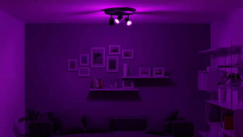 TechToy Smart Bulb RGB 45W GU10 mistnost fialova