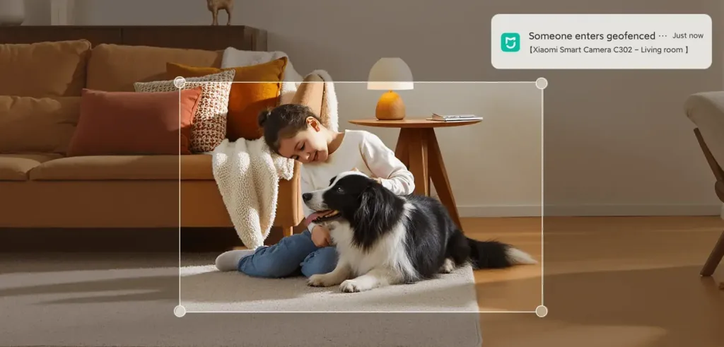 Xiaomi Smart Camera C302 vytvoreni virtualniho plotu