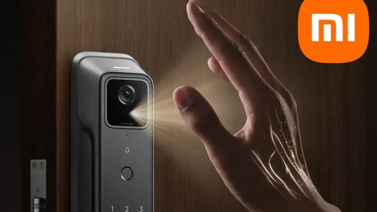 Už žádné klíče ani kódy. Xiaomi Smart Door Lock 4 Pro se dvěma kamerami pozná, kdo jste, podle ruky