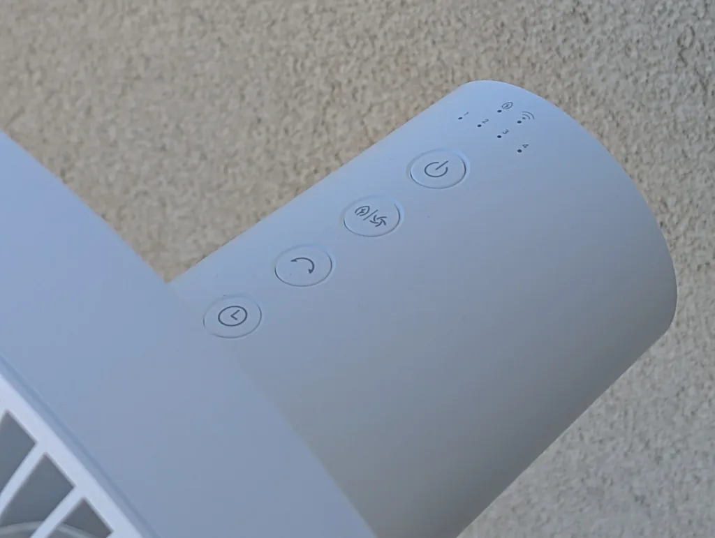 Xiaomi Smart Standing Fan 2 Pro ovladaci prvky