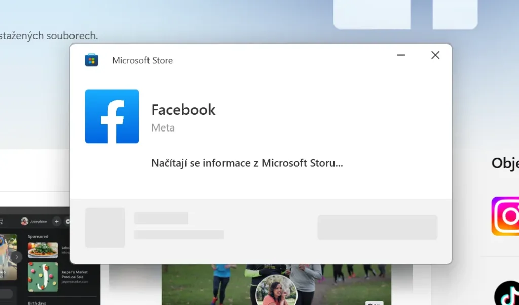 Facebook v Microsoft Store