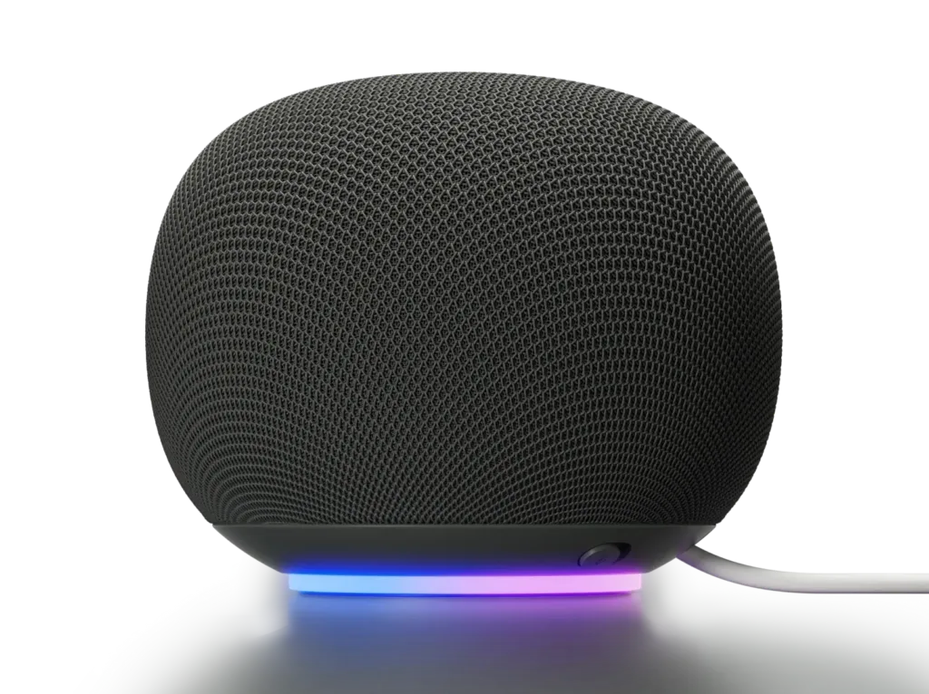 google home speaker s podsvicenim render