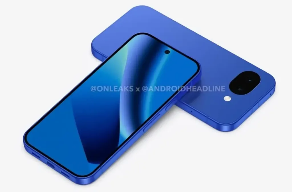 google pixel 10a modra render onleaks dva telefony na sobe