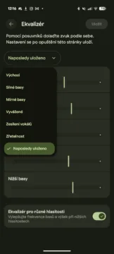 google pixel buds 2a ekvalizer predvolby
