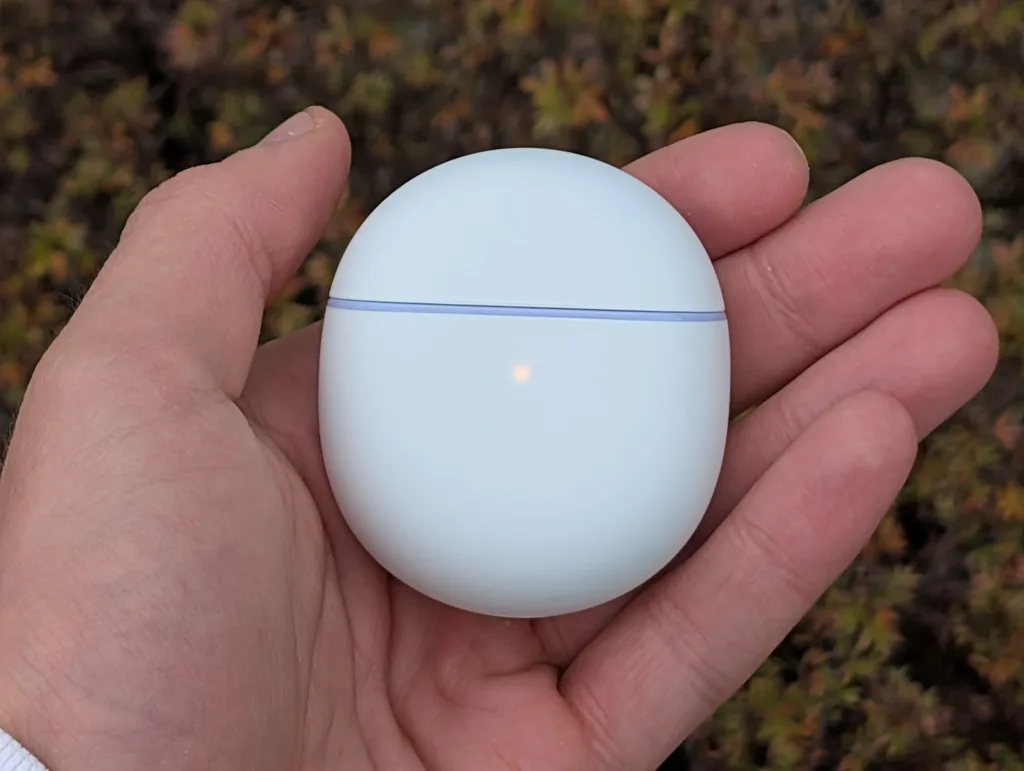 google pixel buds 2a krabicka svetelko