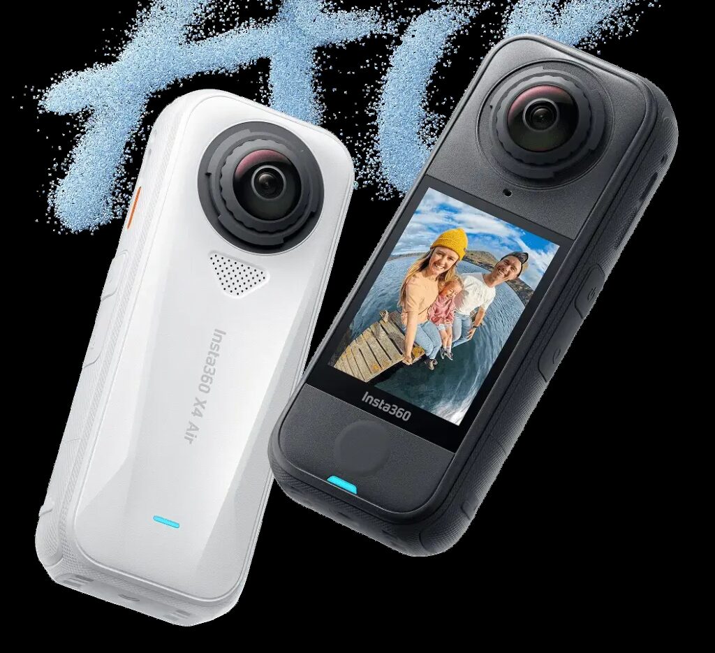 insta360 x4 air cernabila vedle sebe