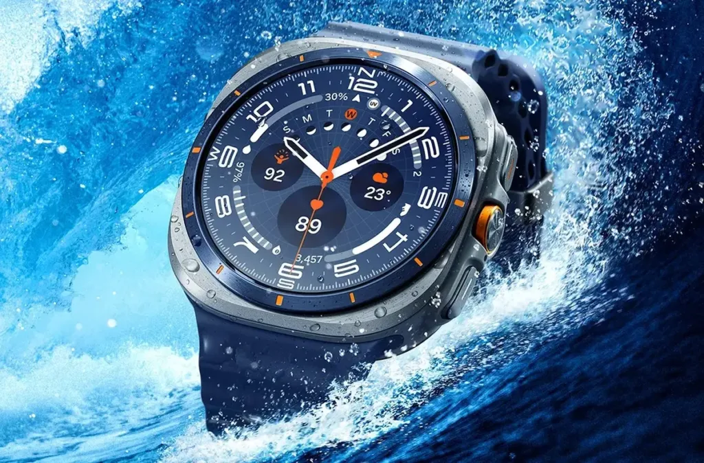 samsung galaxy watch ultra 2025 modra ve vlnach