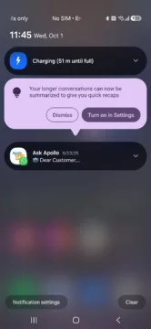 samsung one ui 8.5 souhrny notifikaci v centru oznameni