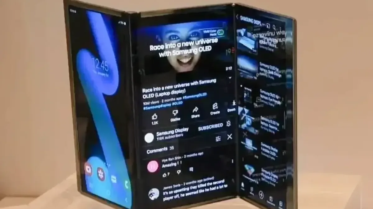 První trojdílný mobil od Samsungu se prý může představit už tento týden