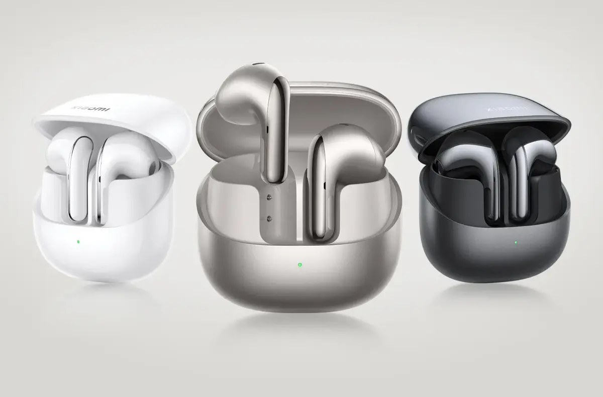 xiaomi buds 5 barevne varianty otevrene krabicky
