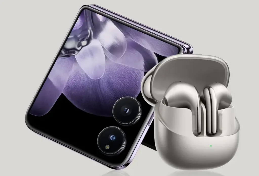 xiaomi buds 5 sluchatka u xiaomi mix flip