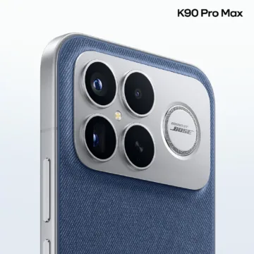 xiaomi redmi k90 pro max dzinova zadni strana z boku