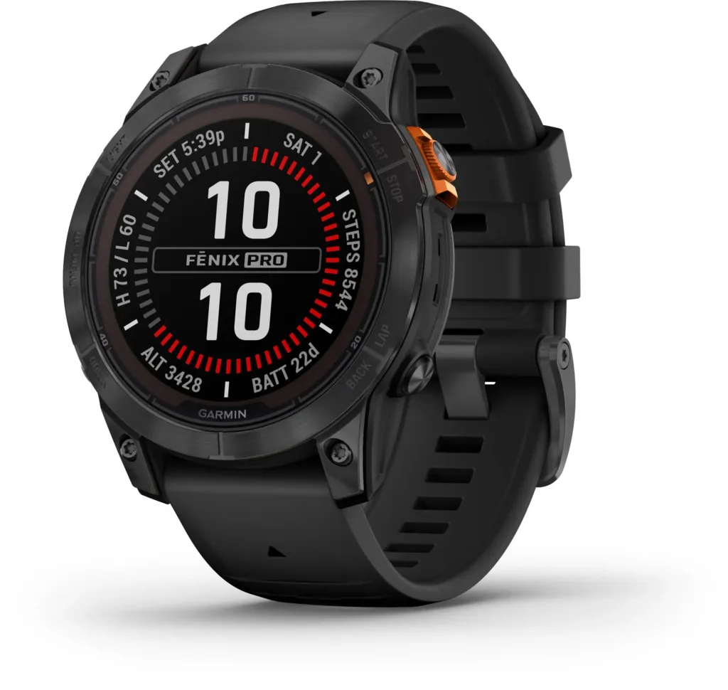 Garmin Fenix 7 Pro Gray Black Band render zepredu