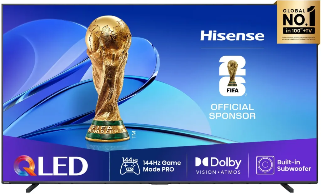 Hisense 98E7Q predni strana render