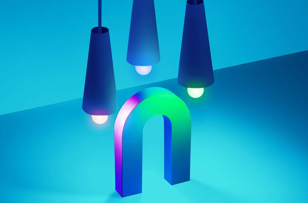 Niceboy SmartBulb RGB E27 9 W nad logem niceboy