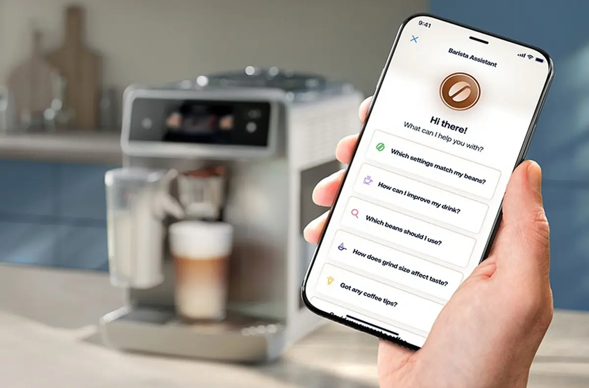 Philips 8000 Series LatteGo EP875720 s telefonem