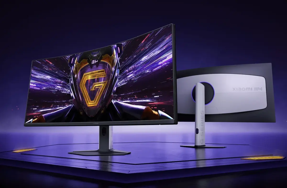 Xiaomi Curved Gaming Monitor G34WQi oficialni predni a zadni strana