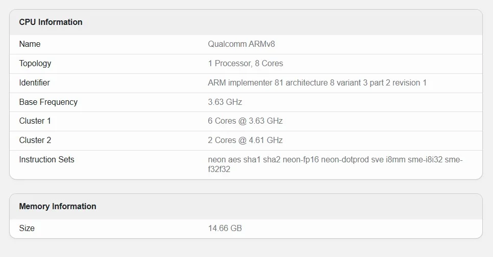 Xiaomi POCO F8 Ultra 25102PCBEG Geekbench 1
