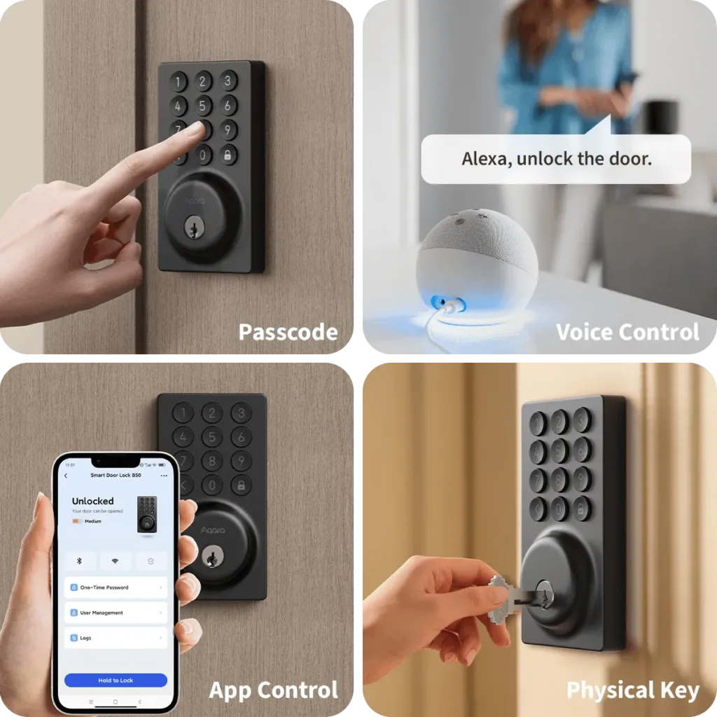 aqara smart lock b50 zpusoby odemykani