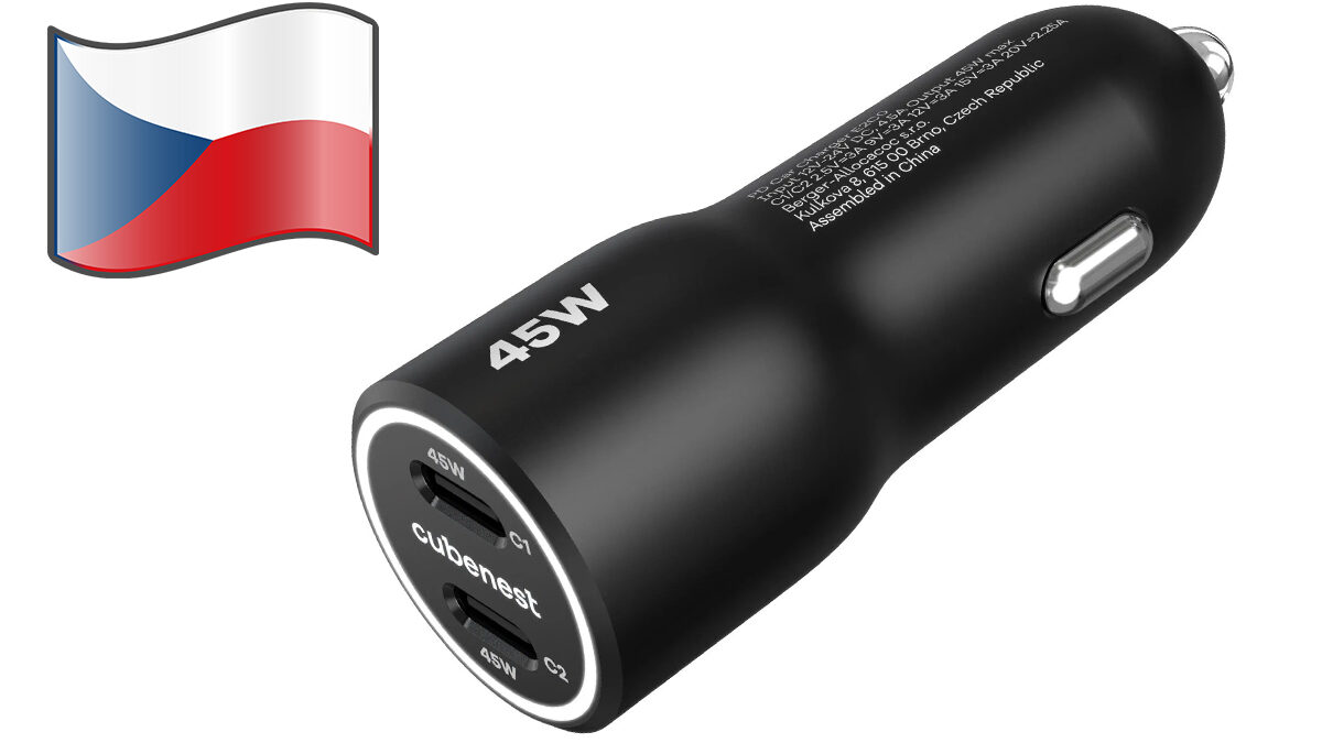45W nabíječka do auta za pakatel! Tahle Cubenest stojí jen 169 korun a má 2x USB-C