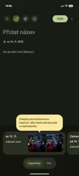 google denik inspirace moznosti