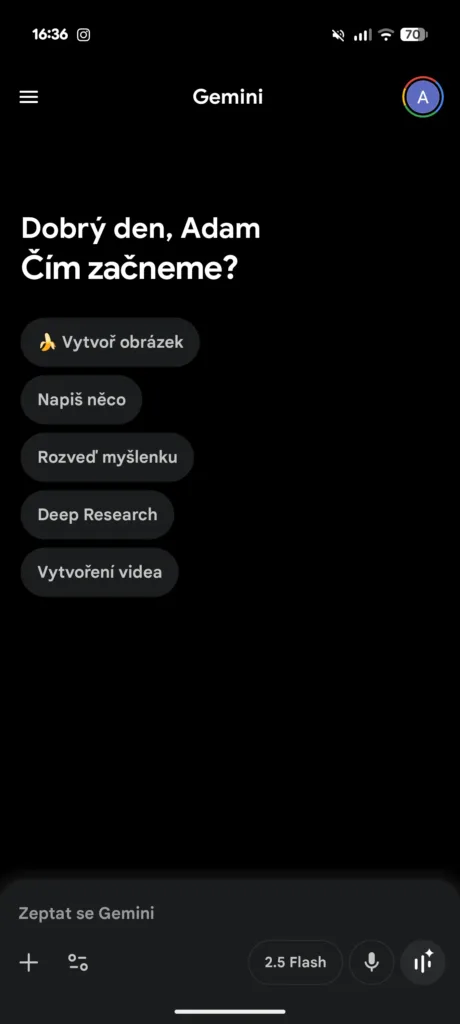 google gemini redesign domovske obrazovky cim zacneme
